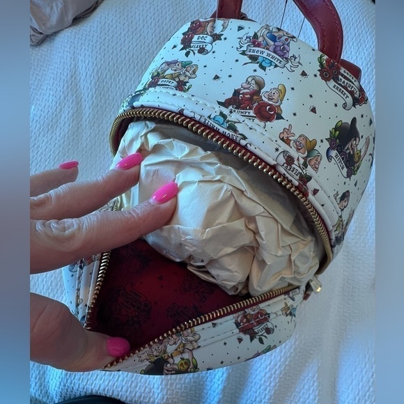 Loungefly Disney Snow White and The 7 Dwarfs Tattoo Exclusive Mini Backpack